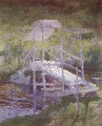 John Henry Twachtman The White Bridge USA oil painting artist